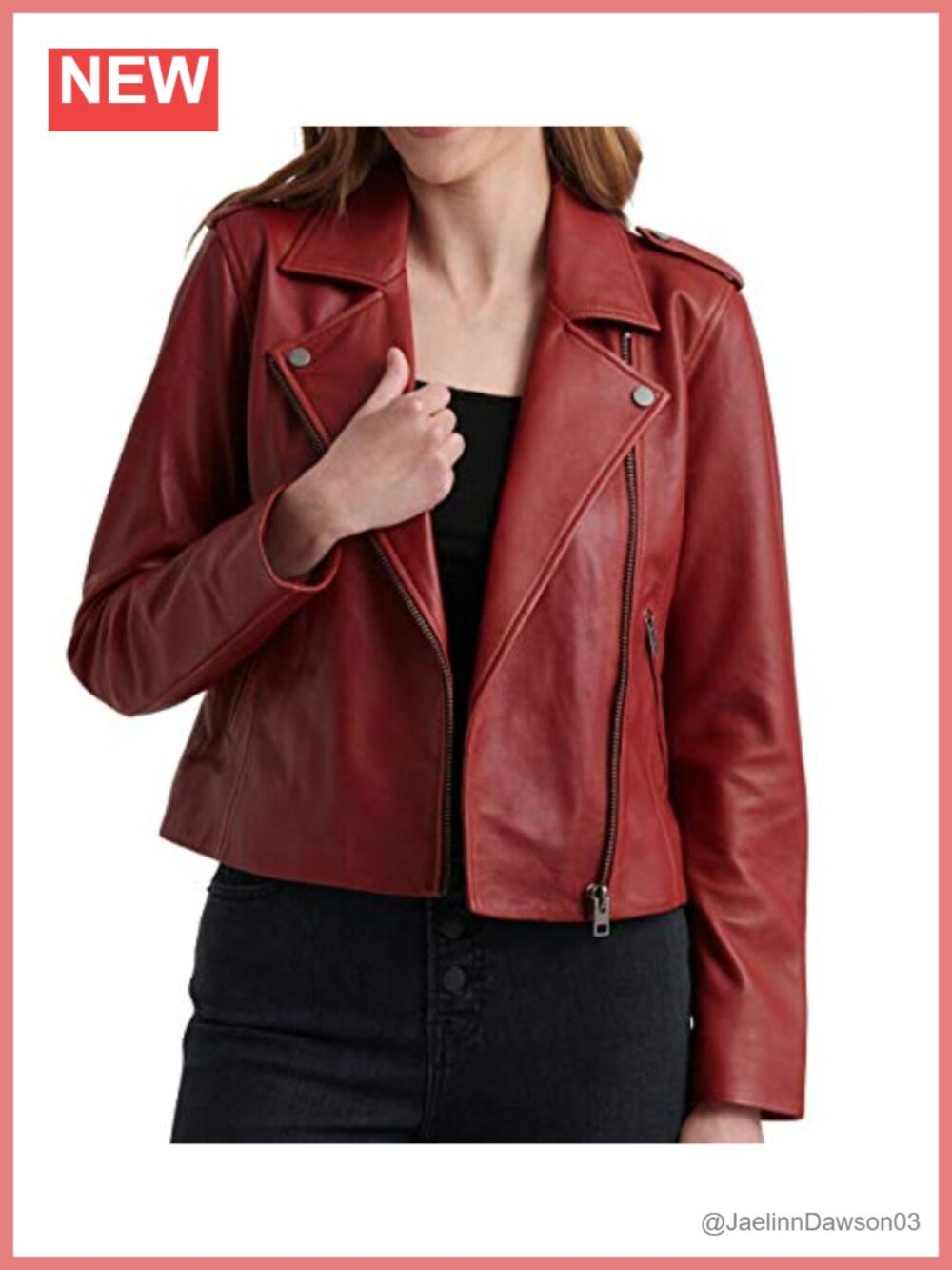 Long Sleeve Notched Lapel Leather Moto Jacket Asymmetric Zip